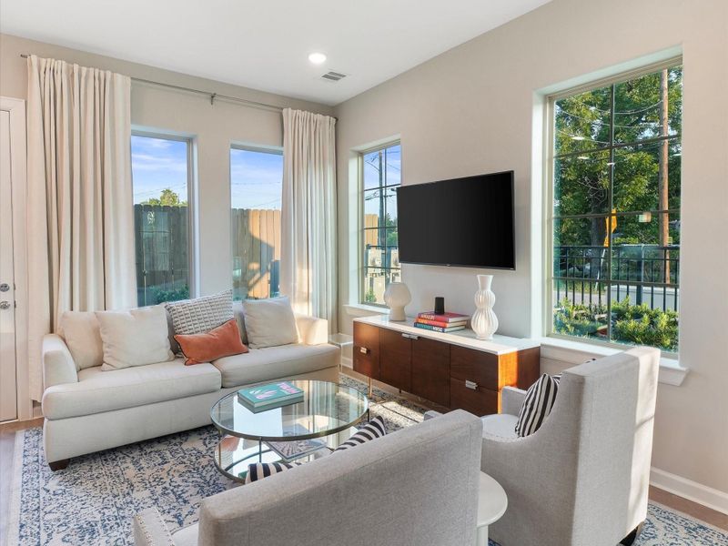 Furnished interior view inside a new home in , Houston (Image 4).