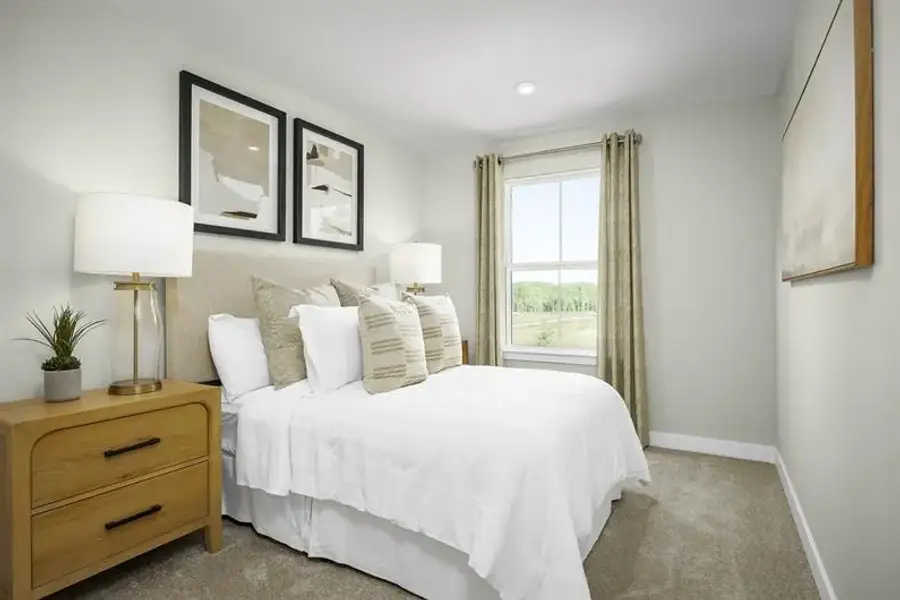 Representative furnished interior of a home built from the Odessa by Ryan Homes in Townes At Abner Creek, Greer (Image 3).