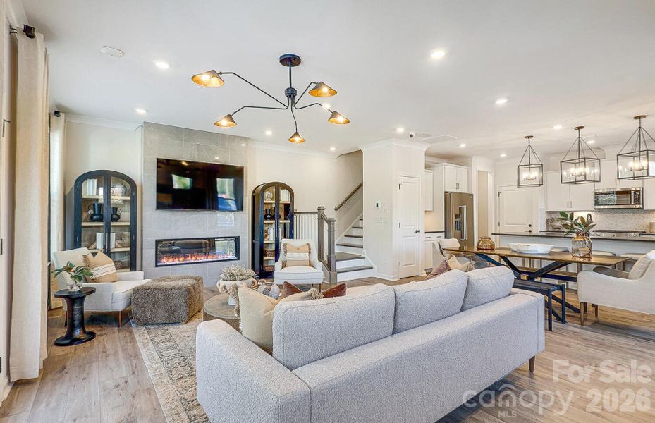 Furnished interior view inside a new home in Galloway Towns, Charlotte (Image 8).