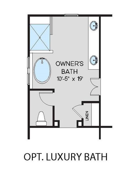 2D floor plan layout for the Pinehurst by Greybrook Homes in Shepherds Trace, Clover, SC (Image 31).