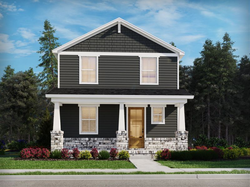 Representative exterior photo of a completed home built from the Everett - Bonus by Meritage Homes in Poplar Farms, Franklin, TN (Image 1).