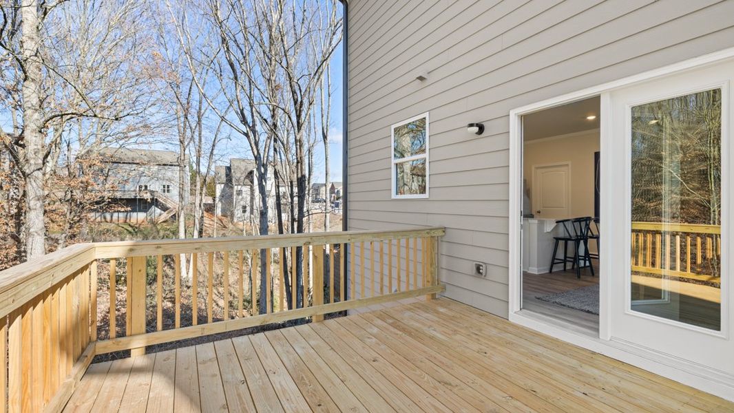 Representative exterior details of a home built from the Hanover by D.R. Horton in Liberty Crossing, Braselton (Image 3).