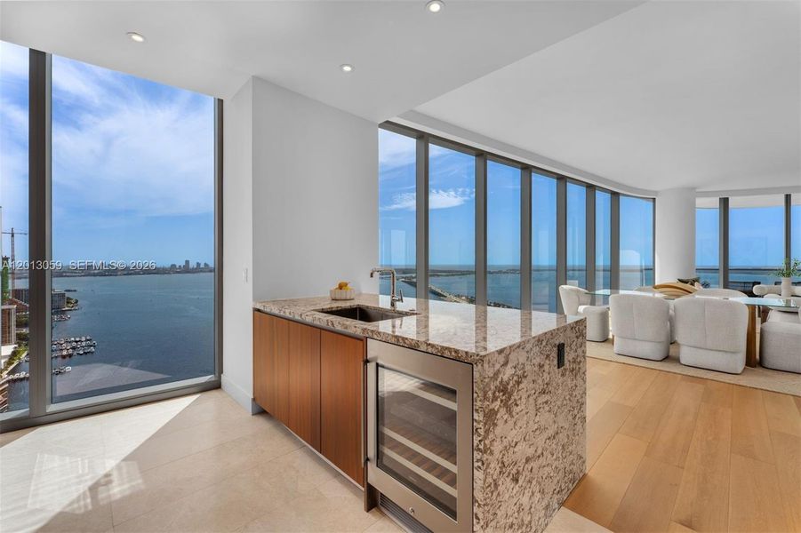 Furnished interior view inside a new home in , Miami (Image 7).