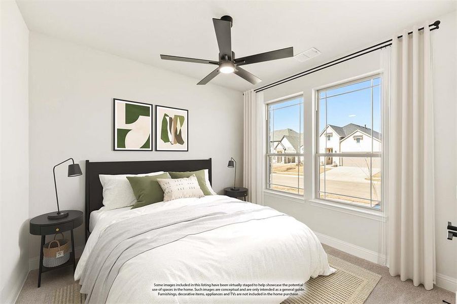 Furnished interior view inside a new home in Parks at Panchasarp Farms, Burleson (Image 17). Furnished interior view inside a new home in Parks at Panchasarp Farms, Burleson (Image 17).