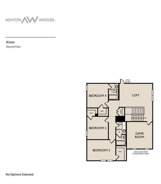 2D floor plan layout of this home in Berry Creek Highlands, Georgetown, TX (Image 3).