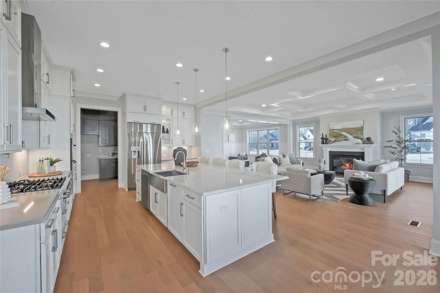 Furnished interior view inside a new home in Heritage at Marvin, Marvin (Image 5).