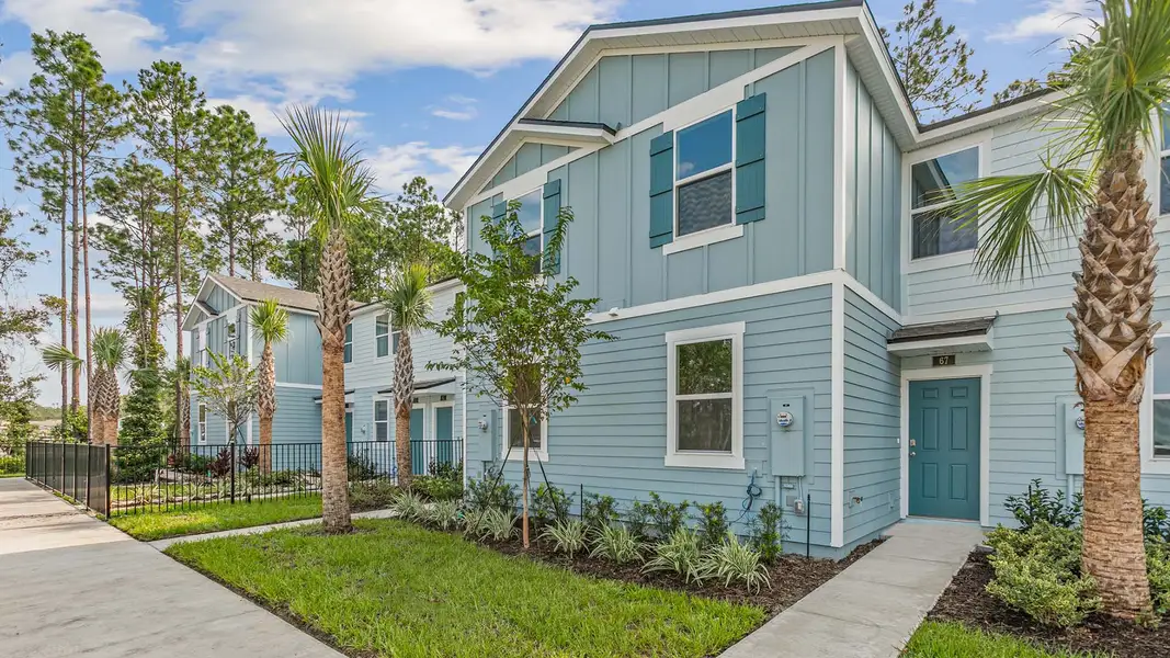 Representative exterior photo of a completed home built from the Jackson by D.R. Horton in Stokes Landing, St. Augustine, FL (Image 1).