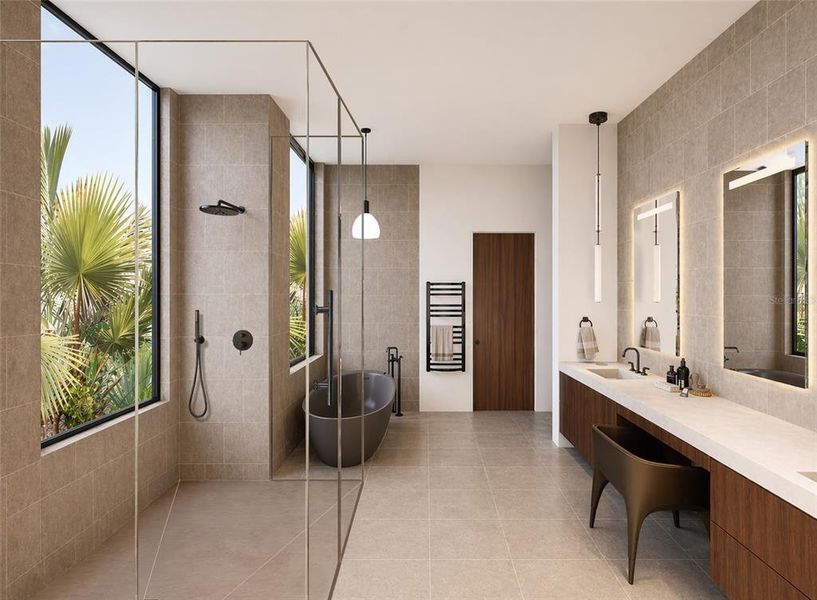 Furnished interior view inside a new home in , Sarasota (Image 6).