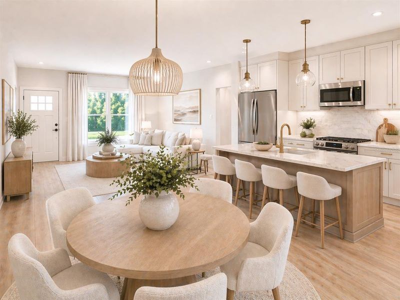 Furnished interior view inside a new home in , Dunnellon (Image 14).
