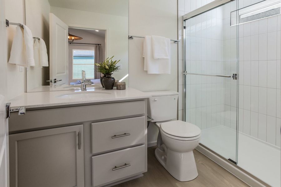 Representative furnished interior of a home built from the Magnolia by Hartford Homes in Bloom, Fort Collins (Image 32).