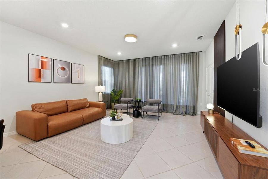 Furnished interior view inside a new home in , Clermont (Image 43).