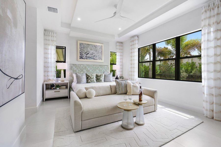 Primary BR- Model home not actual home Primary BR- Model home not actual home