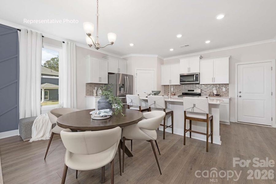 Furnished interior view inside a new home in Sanctuary at Southgate, Indian Trail (Image 20).