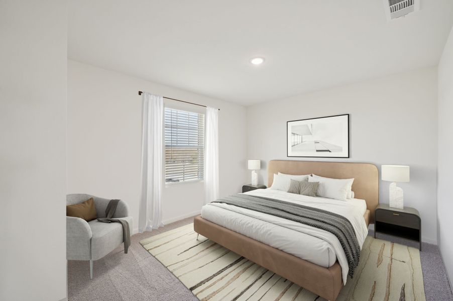 Representative furnished interior of a home built from the Solstice by Starlight Homes in Noble Ridge, Howe (Image 10).