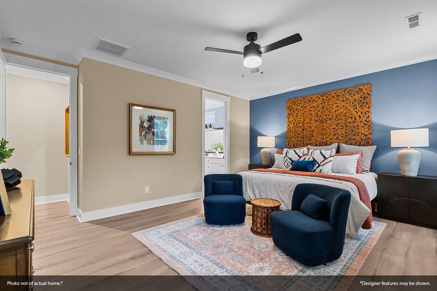 Furnished interior view inside a new home in Indigo at Abbey Preserve, Wilmington (Image 12).