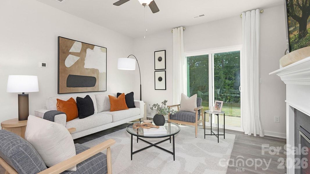 Furnished interior view inside a new home in Cramer Estates, Gastonia (Image 26).
