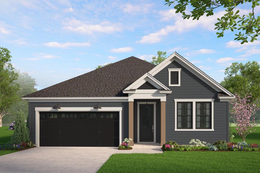 Representative exterior photo of a completed home built from the Greenbrier by Hunter Quinn Homes in The Meadows at Midway, Anderson, SC (Image 20).