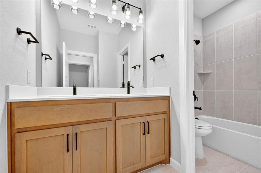 Furnished interior view inside a new home in Hillside at Las Colinas, Irving (Image 16).