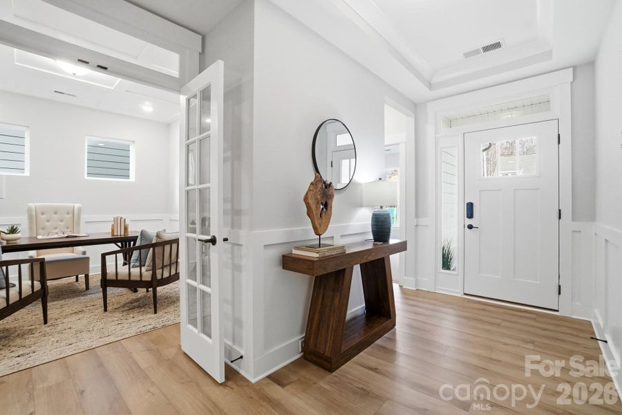 Furnished interior view inside a new home in Villas at Prestwick, Mooresville (Image 33).
