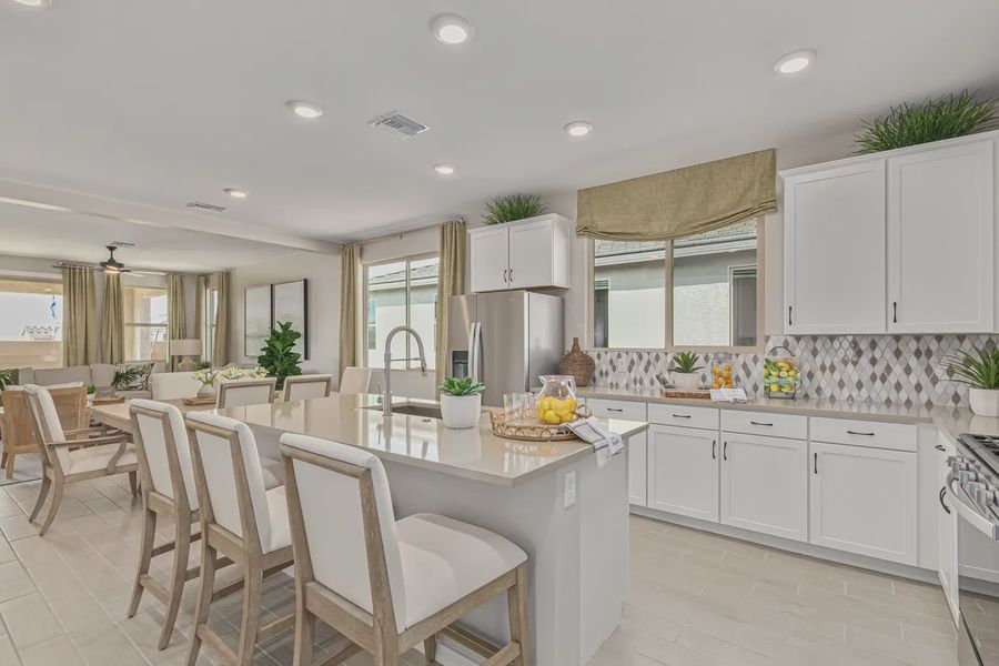 Representative furnished interior of a home built from the 1901 by Elliott Homes in Camilo at Santana, Yuma (Image 11).