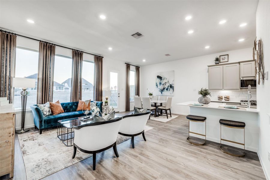 Furnished interior view inside a new home in Bridgeland, Cypress (Image 23).