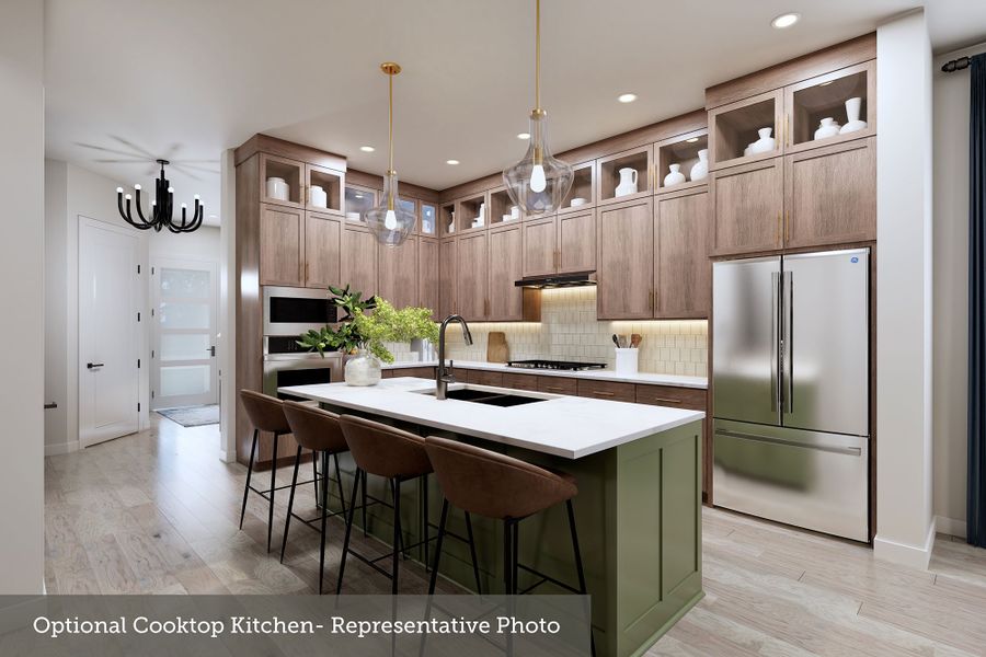Furnished interior view inside a new home in The Highlands - Grove Collection, Porter (Image 7).