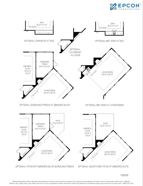2D floor plan layout for the Provenance by Epcon Communities in The Courtyards by The Manor, Alpharetta, GA (Image 6).