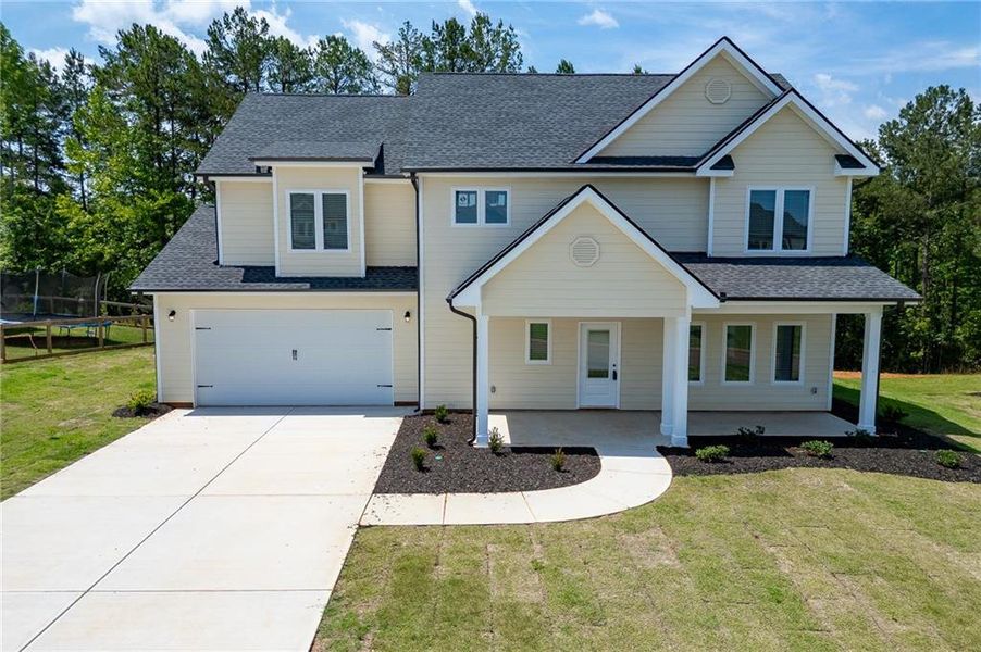 Front exterior of a new home in , Toccoa, GA, highlighting curb appeal (Image 1). Front exterior of a new home in , Toccoa, GA, highlighting curb appeal (Image 1).