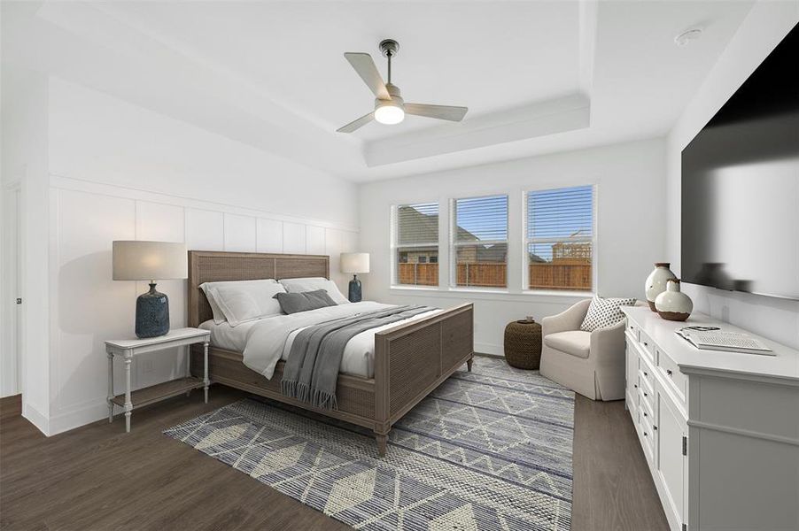 Furnished interior view inside a new home in Timberbrook, Justin (Image 28).