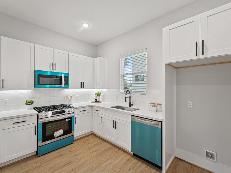 Furnished interior view inside a new home in Skyline Homes at Cavalcade, Houston (Image 10).