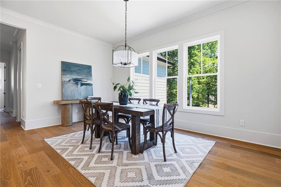 Furnished interior view inside a new home in , Atlanta (Image 34).