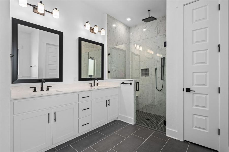 Furnished interior view inside a new home in The Woodlands, Krugerville (Image 8).