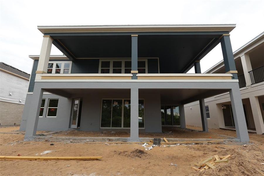 In-progress construction of a new home in Lake Star at Ovation, Winter Garden, FL (Image 20).