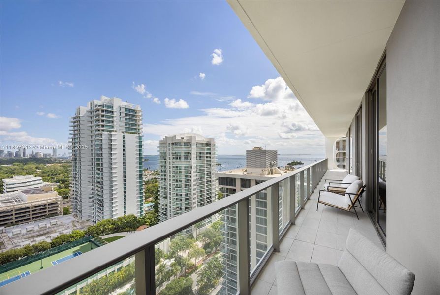 Exterior details and patio area of a home in Mr. C Residences, Miami (Image 21).
