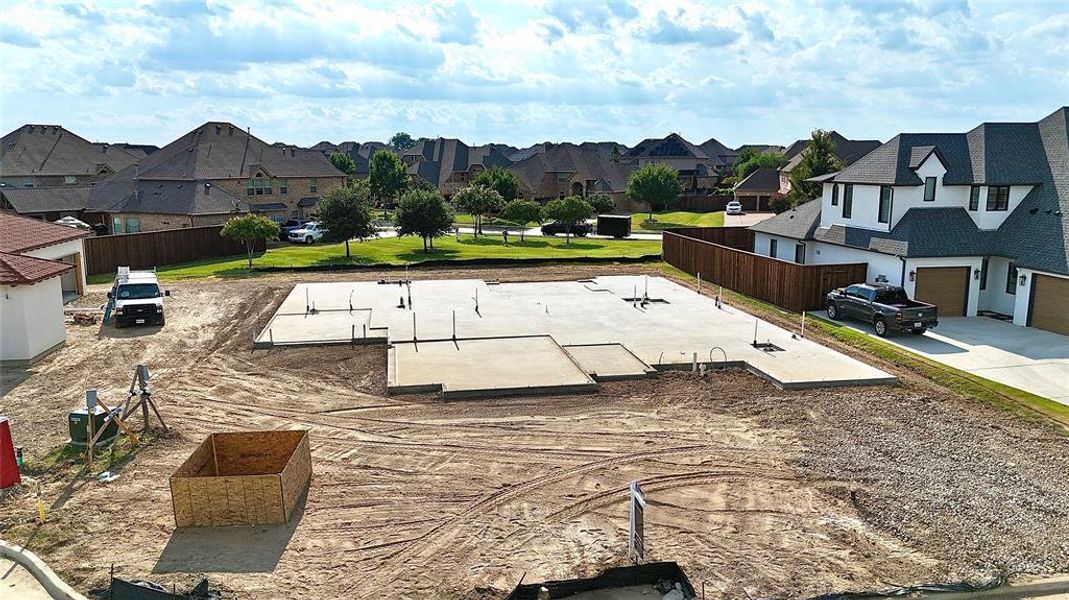 Front exterior of a new home in , Trophy Club, TX, highlighting curb appeal (Image 5). Front exterior of a new home in , Trophy Club, TX, highlighting curb appeal (Image 5).