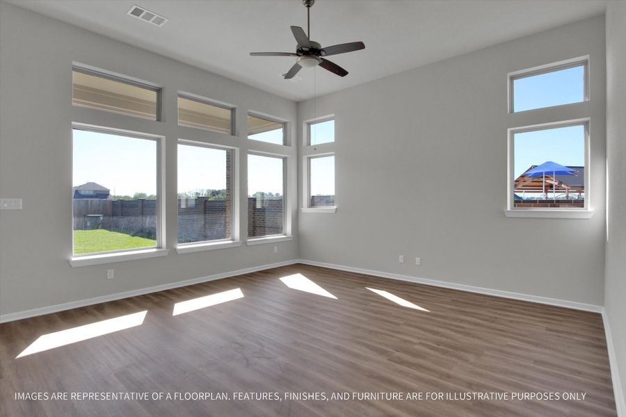 Spacious, unfurnished interior of a new home in Sunterra 50s, Katy (Image 17).