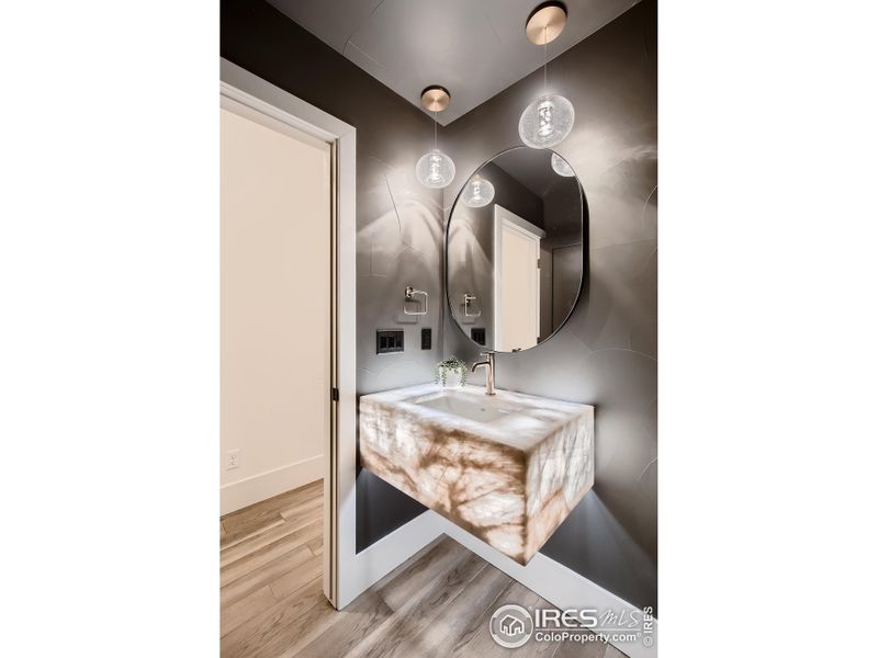 Incredible quartzite vanity that lights up!!!