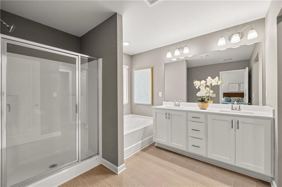 Furnished interior view inside a new home in Walden Park – The Retreat, Jonesboro (Image 46).