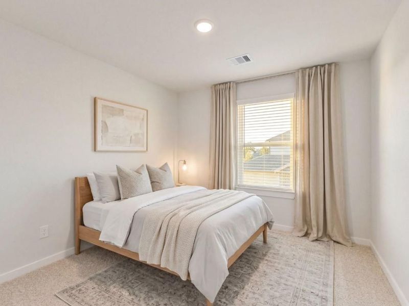 Furnished interior view inside a new home in Lakes at Black Oak, Magnolia (Image 13).