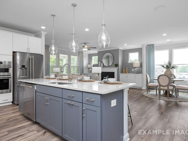 Furnished interior view inside a new home in Tobacco Road, Angier (Image 16).