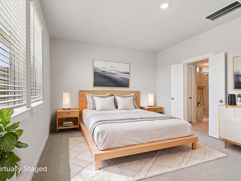 Furnished interior view inside a new home in Sanford Farms - Traditional Series, Waller (Image 6).