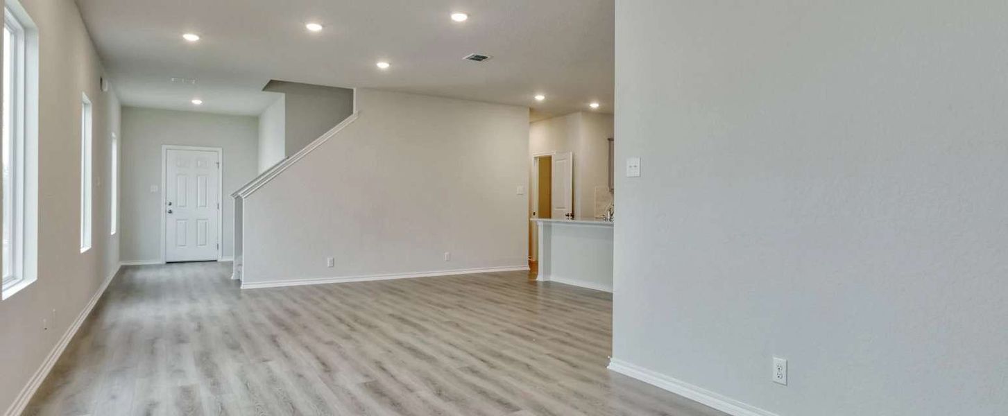 Representative unfurnished interior of a home built from the McKinney by Ashton Woods in Hennersby Hollow, San Antonio (Image 14). Representative unfurnished interior of a home built from the McKinney by Ashton Woods in Hennersby Hollow, San Antonio (Image 14).