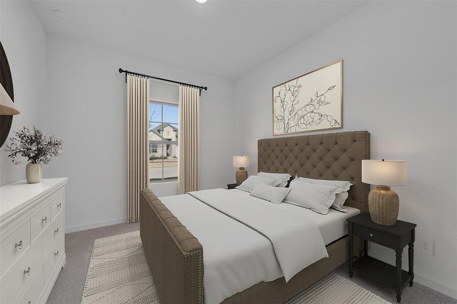 Furnished interior view inside a new home in Aspire at Reunion, Newark (Image 13).