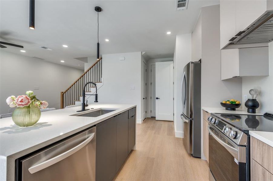 Furnished interior view inside a new home in , Dallas (Image 13).