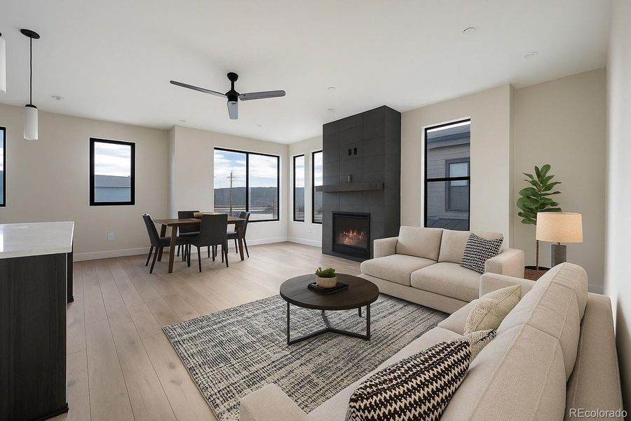 Living room-Virtually staged Living room-Virtually staged