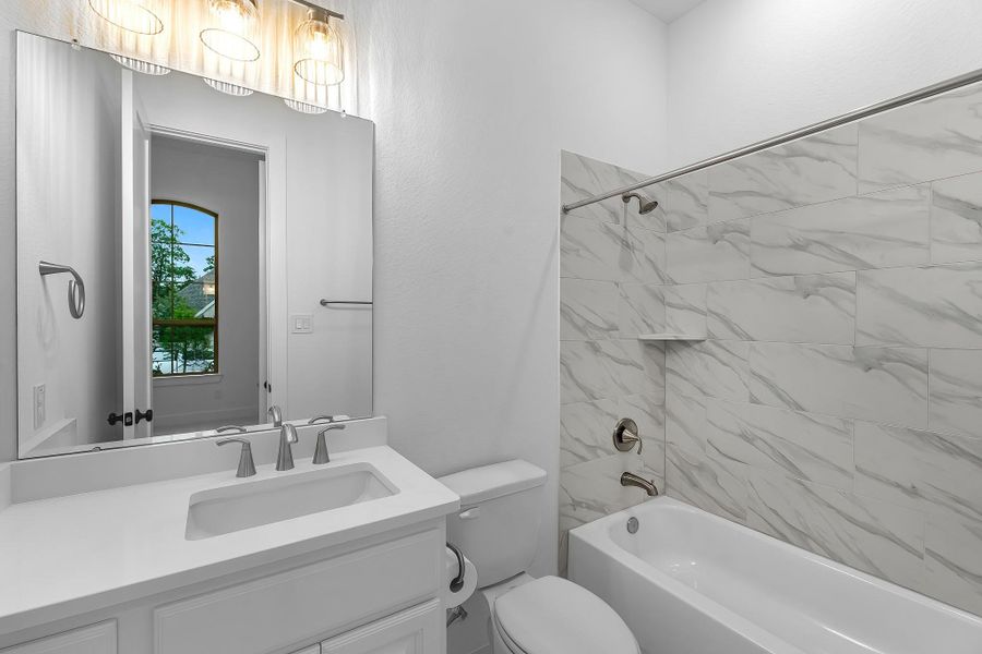 View of the ensuite bathroom for guest bedroom #1. View of the ensuite bathroom for guest bedroom #1.