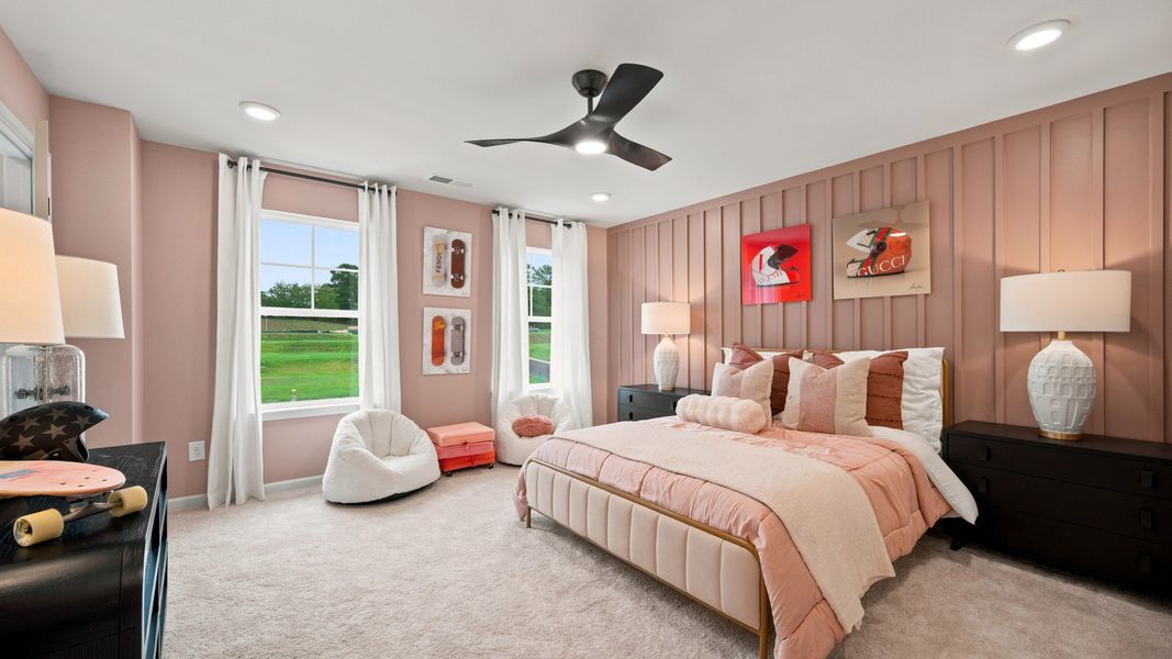 Representative furnished interior of a home built from the Rosemary II by DRB Homes in Everson, Snellville (Image 18).