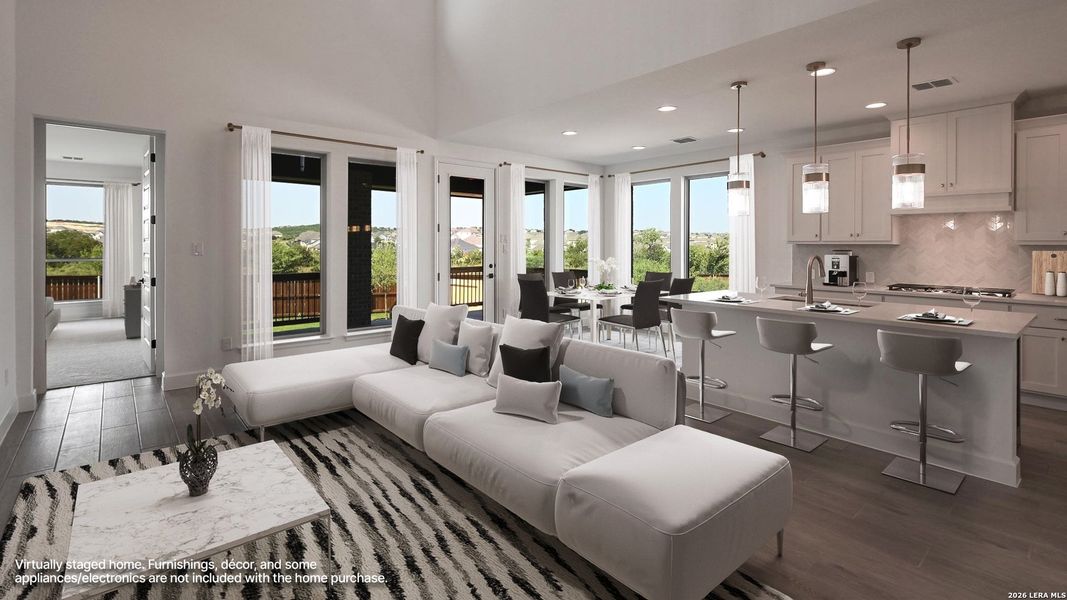 Furnished interior view inside a new home in Homestead, Schertz (Image 6).