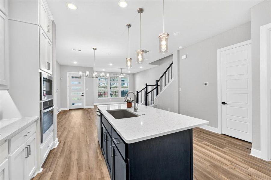 Furnished interior view inside a new home in Hillside at Las Colinas, Irving (Image 24).