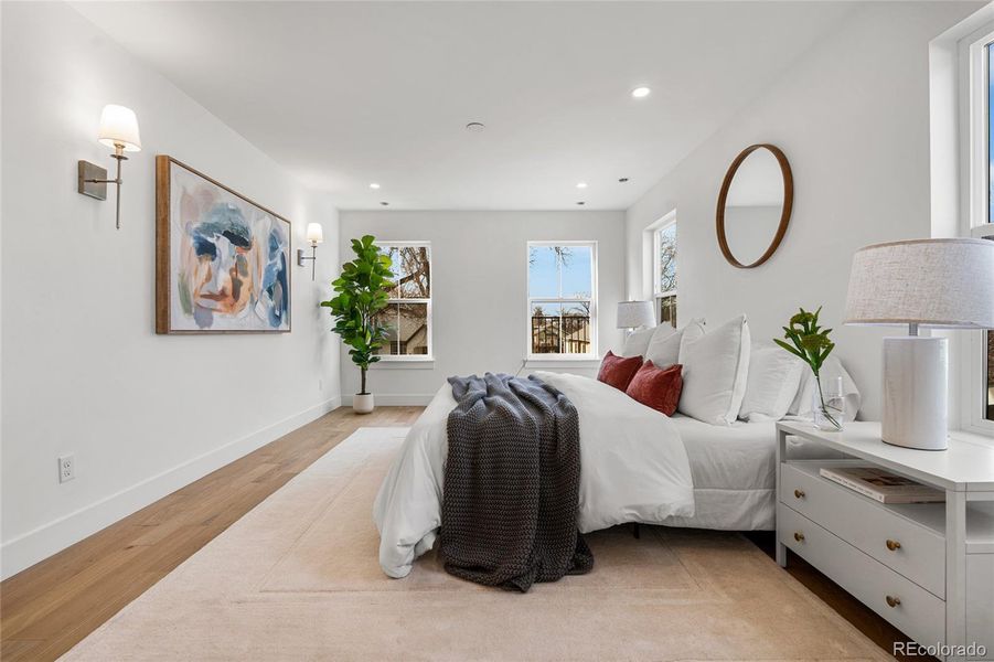 Furnished interior view inside a new home in , Denver (Image 39).